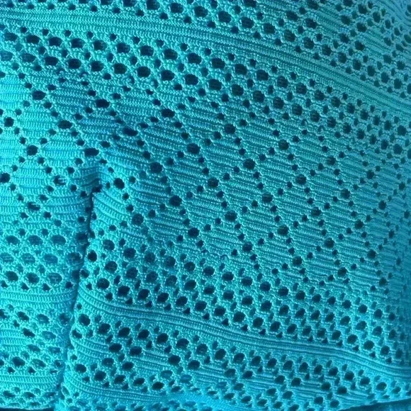 Sea Level NWT Amazing Lace Long Line Tri Bra Bikini Top Seafoam Size 10 - Picture 3 of 10